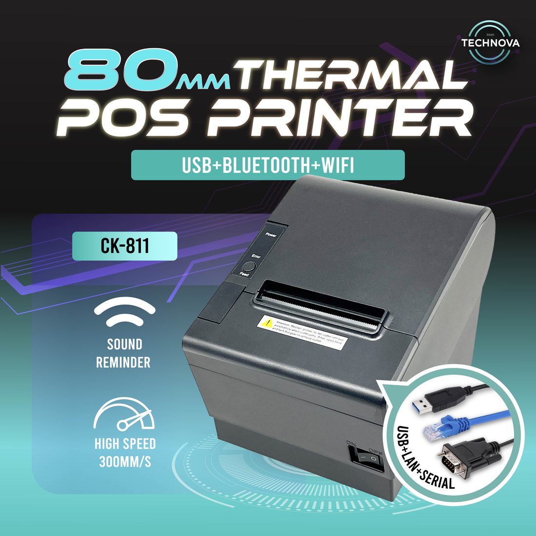Technova CK-811 80mm thermal POS receipt printer