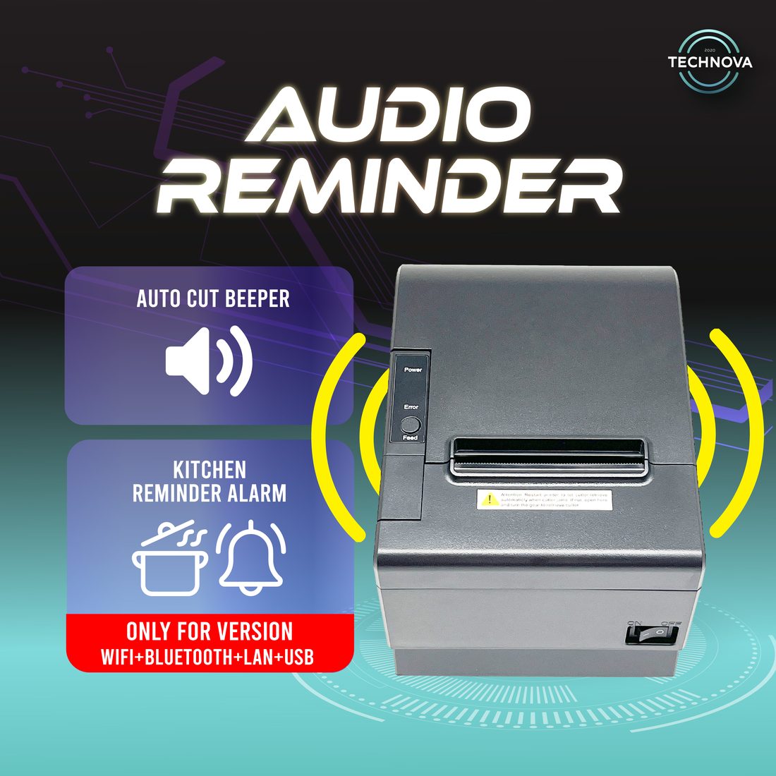 CK-811 receipt printer with auto cut beeper