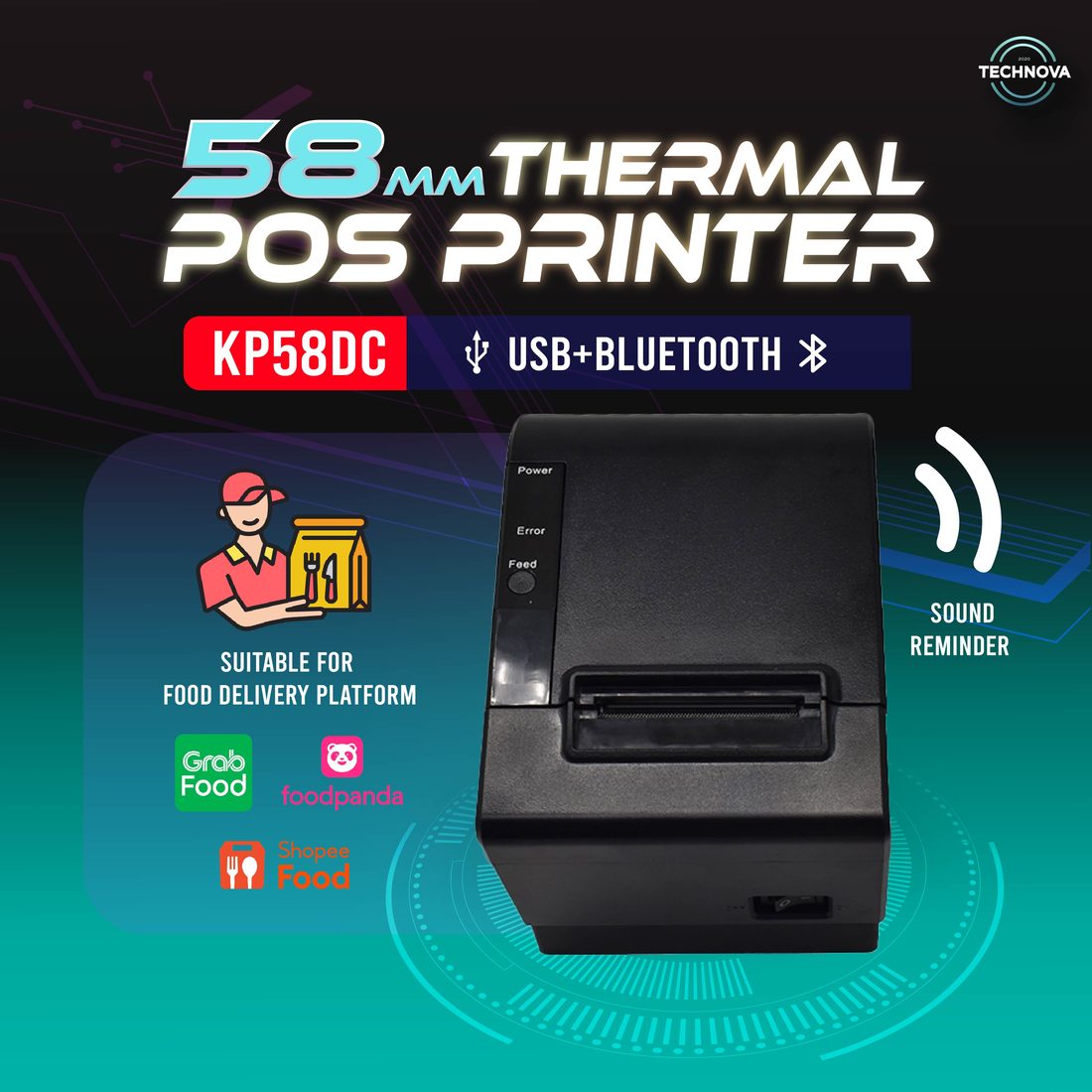 Technova KP58DC thermal receipt printer