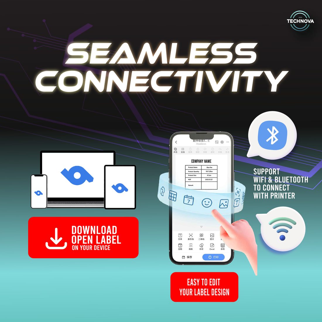 M4201 label printer connectivity