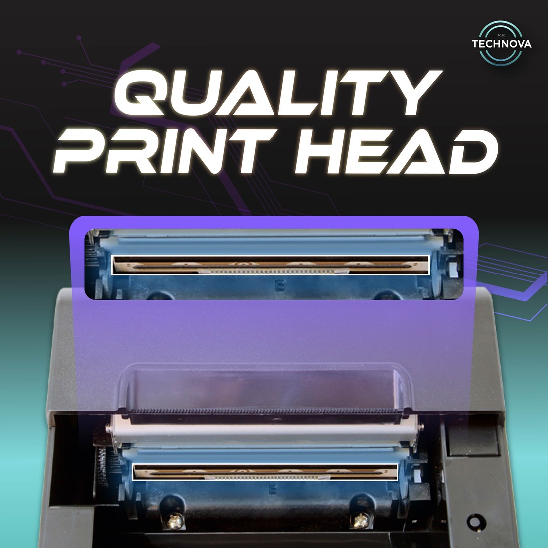 ZY-905 receipt printer print head close-up