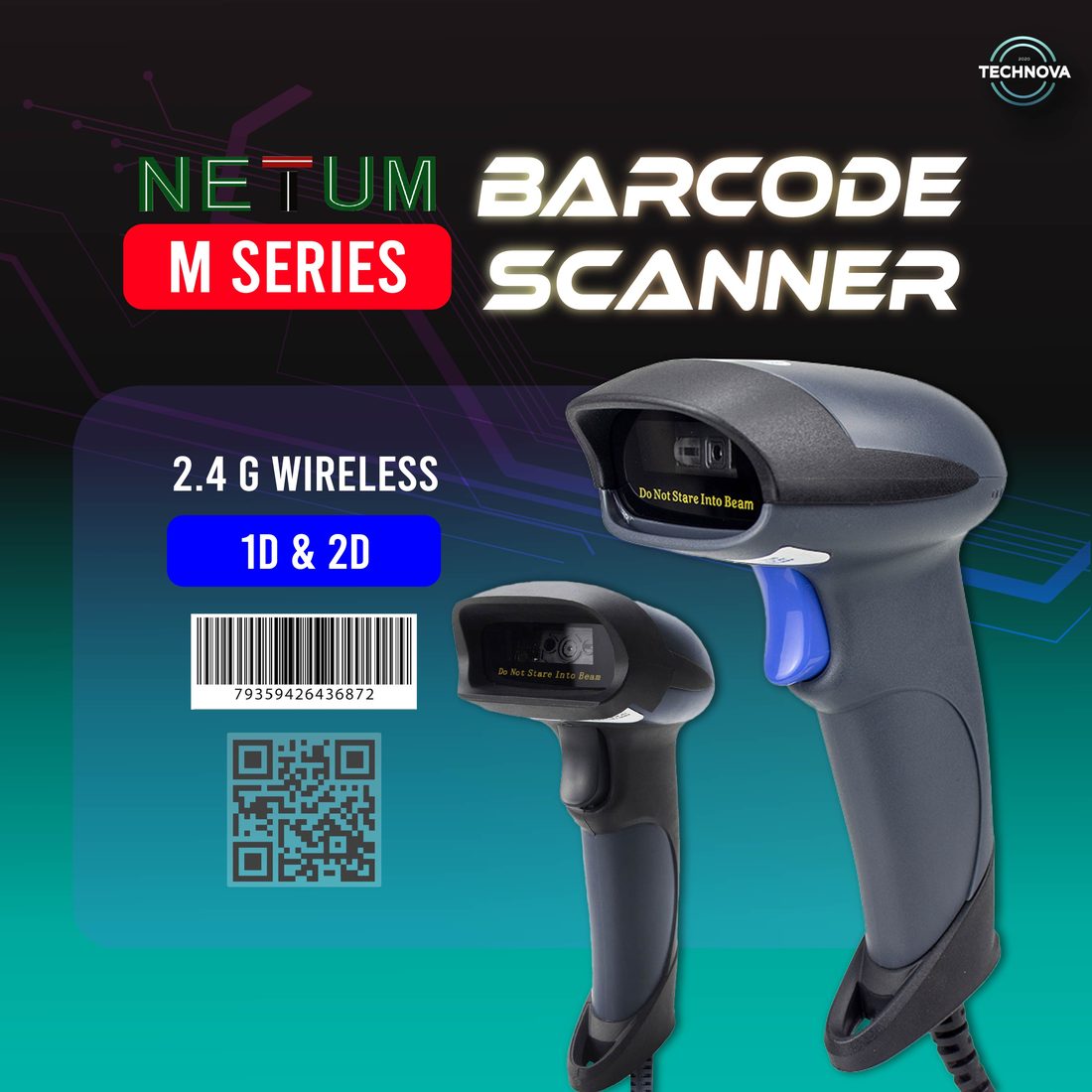 Technova M Scanner USB handheld barcode scanner